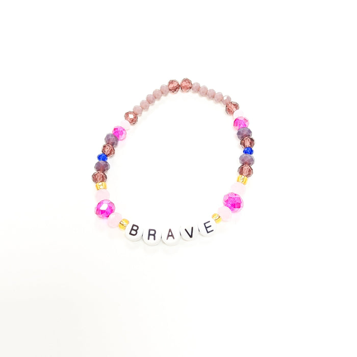 Purple "Brave" Bracelet